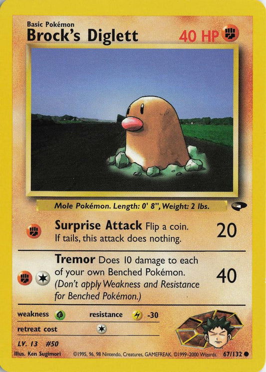 Brock's Diglett - Gym Challenge 67/132