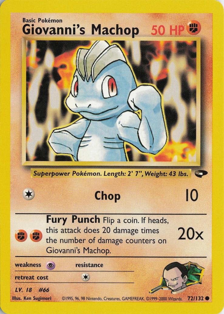 Giovanni's Machop - Gym Challenge 72/132