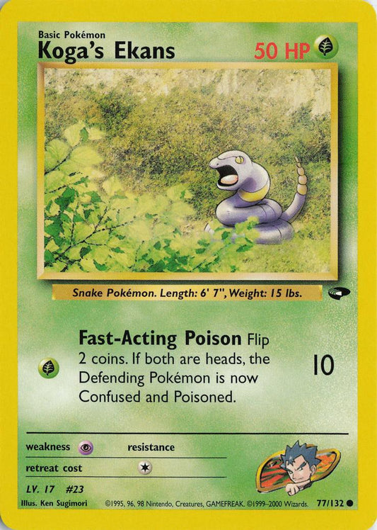 Koga's Ekans - Gym Challenge 77/132