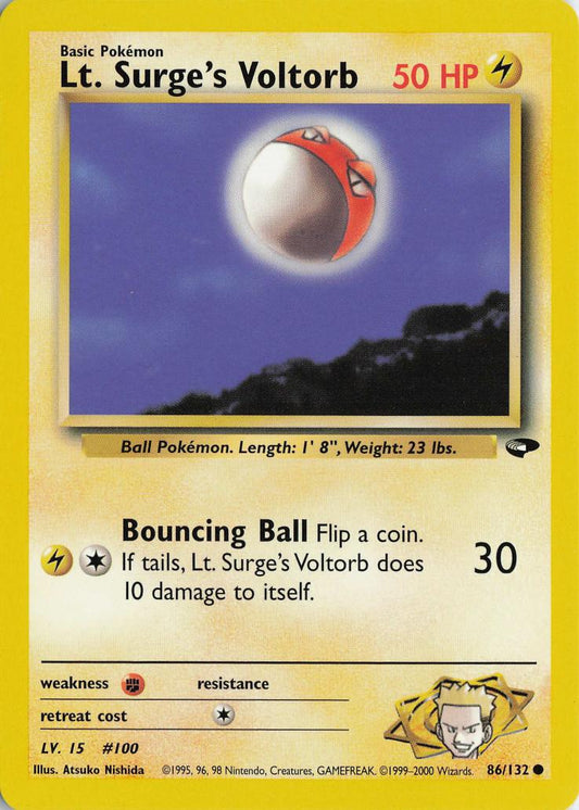 Lt. Surge's Voltorb - Gym Challenge 86/132