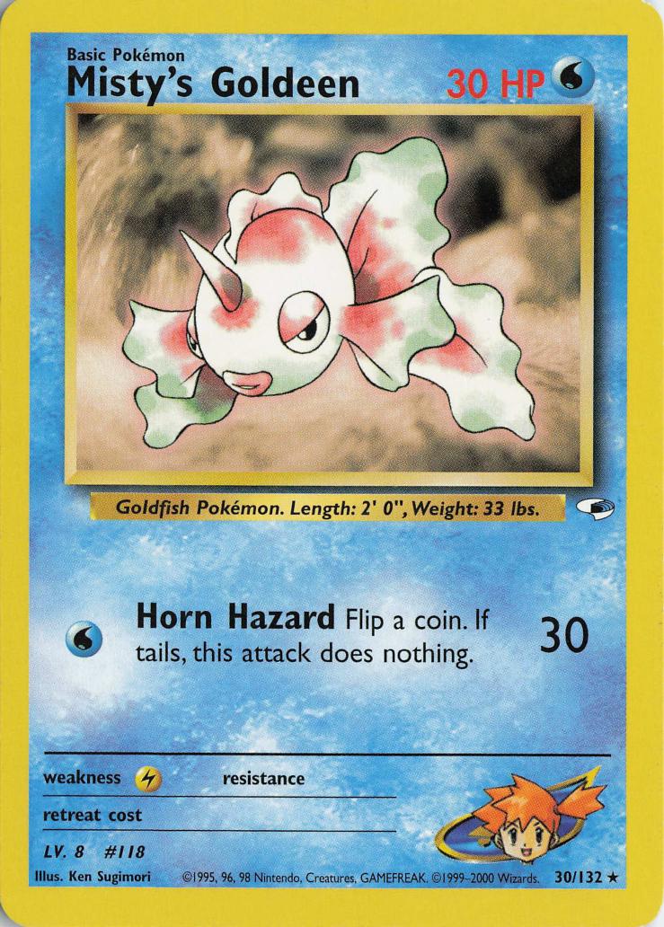 Misty's Goldeen - Gym Heroes 30/132 Rare