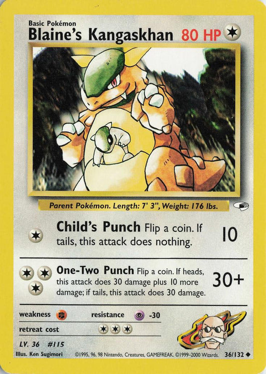 Blaine's Kangaskhan - Gym Heroes 36/132