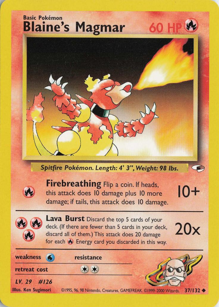 Blaine's Magmar - Gym Heroes 37/132