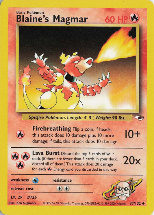 Blaine's Magmar - Gym Heroes 37/132