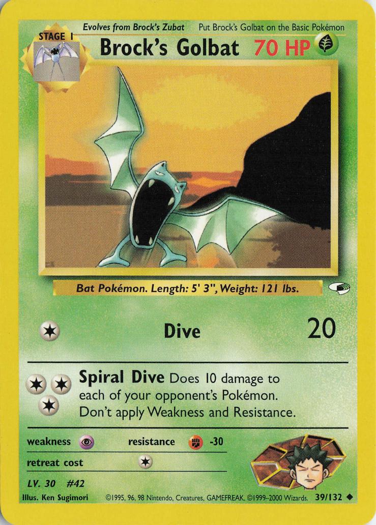 Brock's Golbat - Gym Heroes 39/132