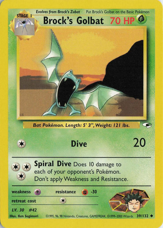 Brock's Golbat - Gym Heroes 39/132