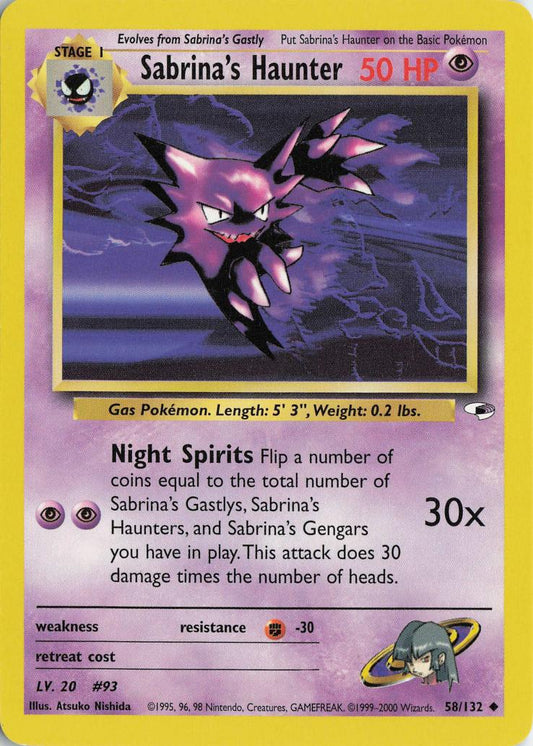 Sabrina's Haunter - Gym Heroes 58/132