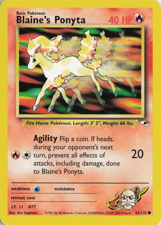 Blaine's Ponyta - Gym Heroes 63/132