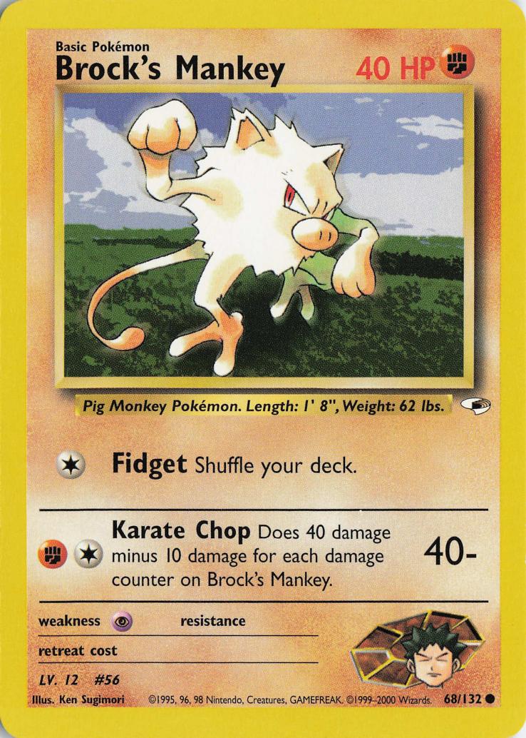 Brock's Mankey - Gym Heroes 68/132