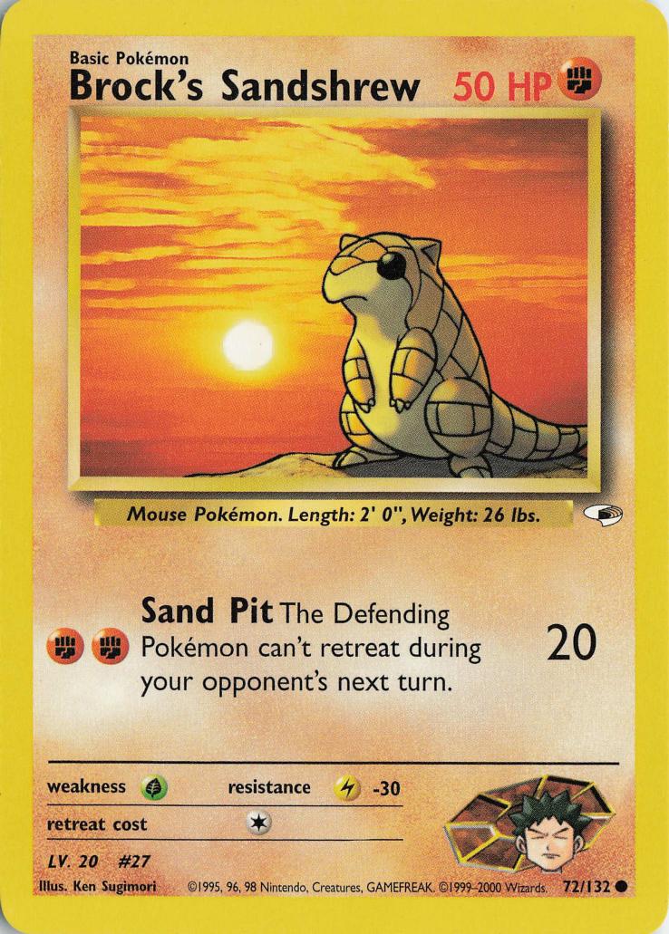 Brock's Sandshrew - Gym Heroes 72/132