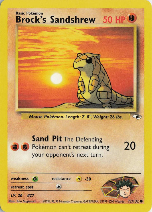 Brock's Sandshrew - Gym Heroes 72/132