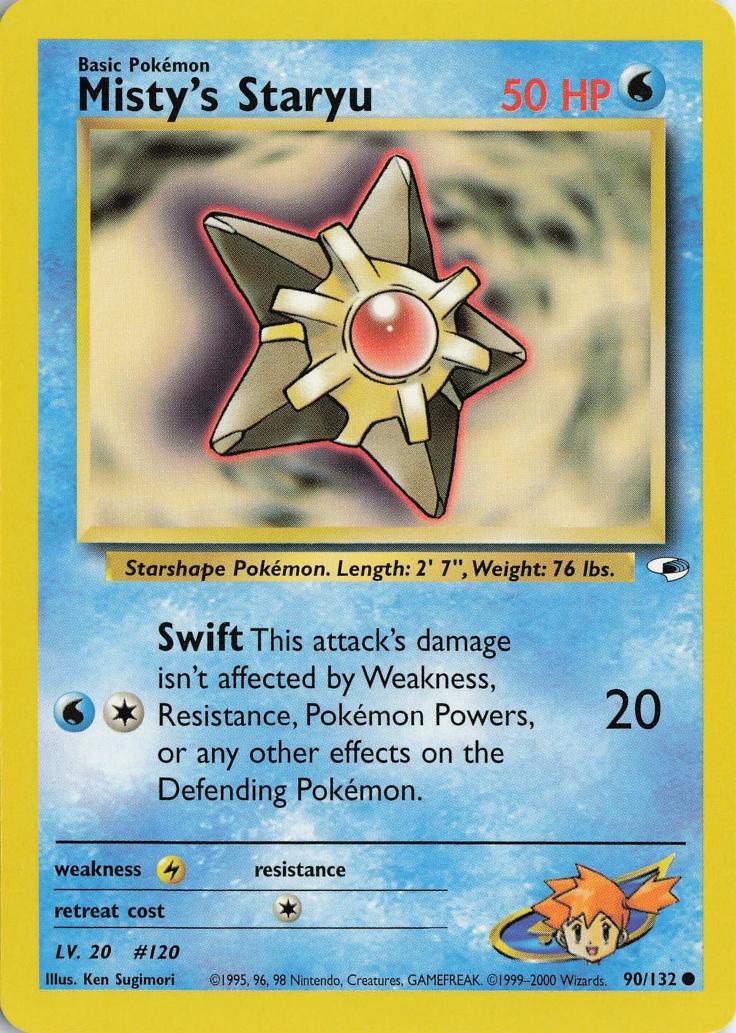 Misty's Staryu - Gym Heroes 90/132