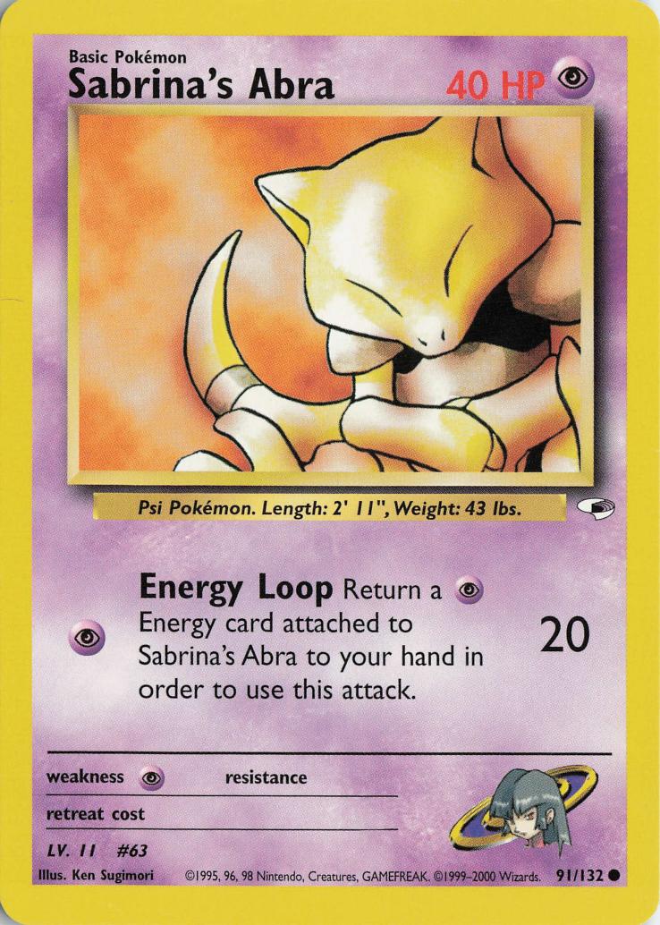 Sabrina's Abra - Gym Heroes 91/132
