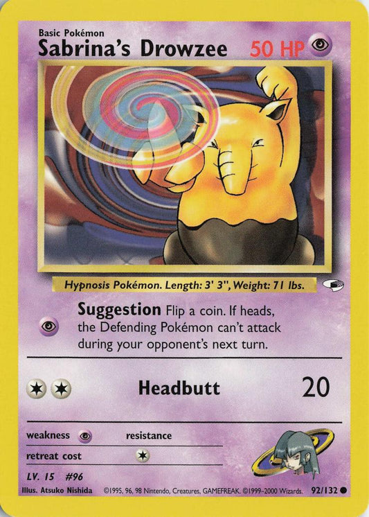 Sabrina's Drowzee - Gym Heroes 92/132