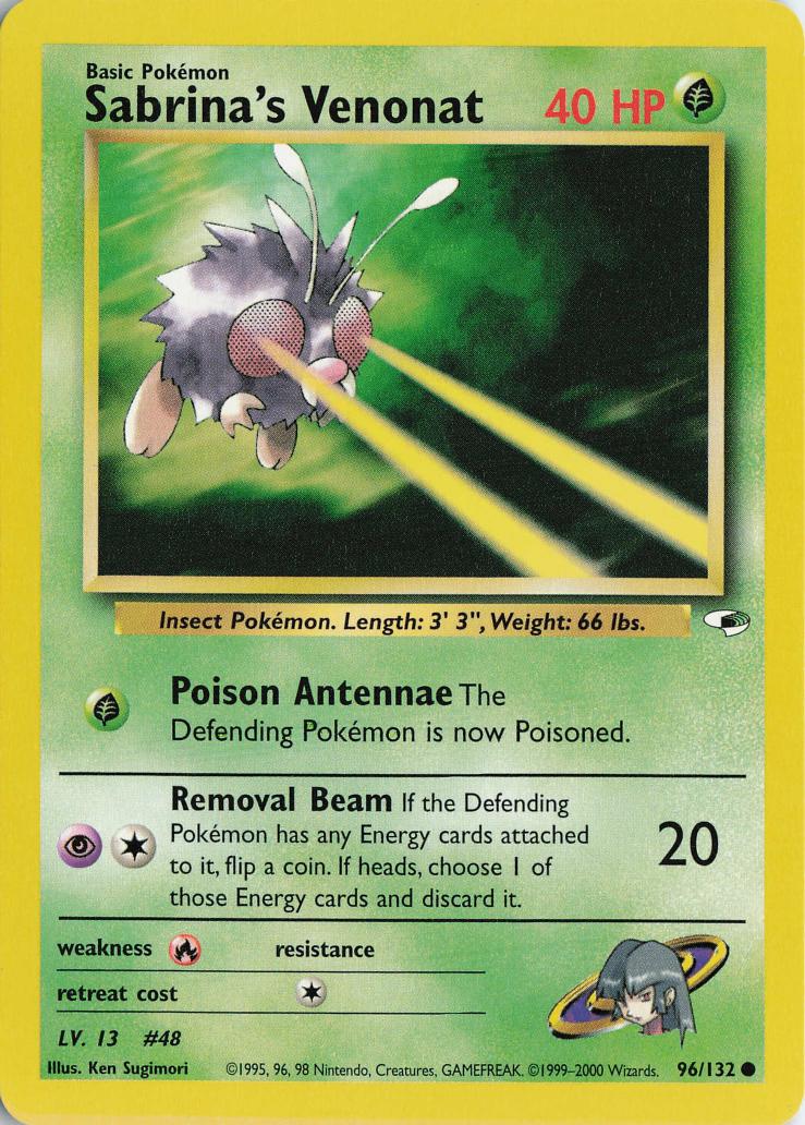 Sabrina's Venonat - Gym Heroes 96/132