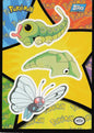 Topps sticker (Caterpie/Metapod/Butterfree)