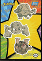 Topps sticker (Geodude/Graveler/Golem)