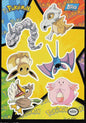 Topps sticker sheet (Onix/Cubone/Eevee/Zubat/Farfetch'd/Chansey)
