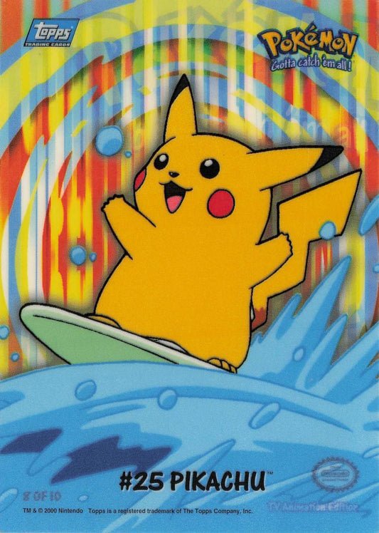 Pikachu #25 - Topps TV Animation Clear (Chase)