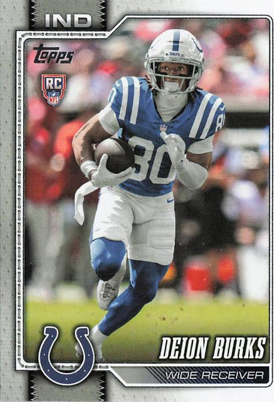 Deion Burks - 2026 Topps Football #333 RC