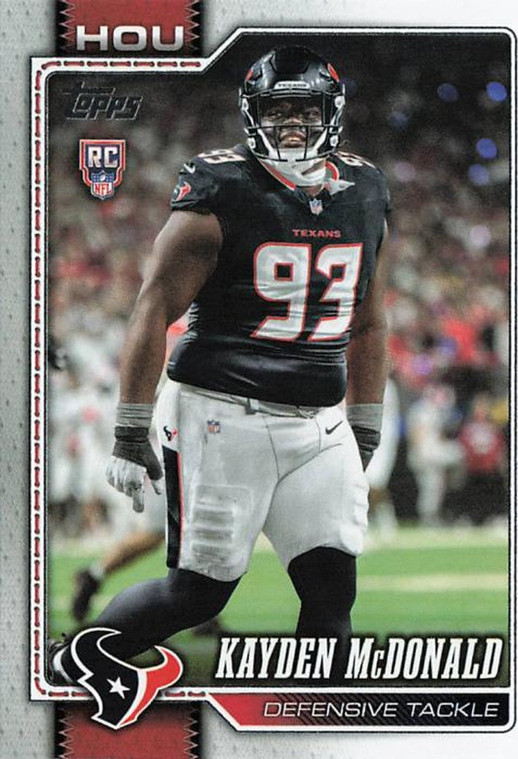 Kayden McDonald - 2026 Topps Football #364 RC