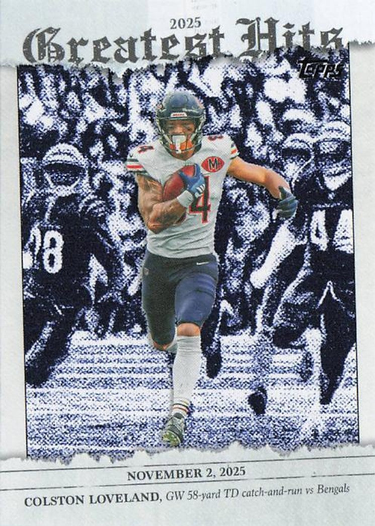 Colston Loveland - 2026 Topps Football Greatest Hits 25GH-CL