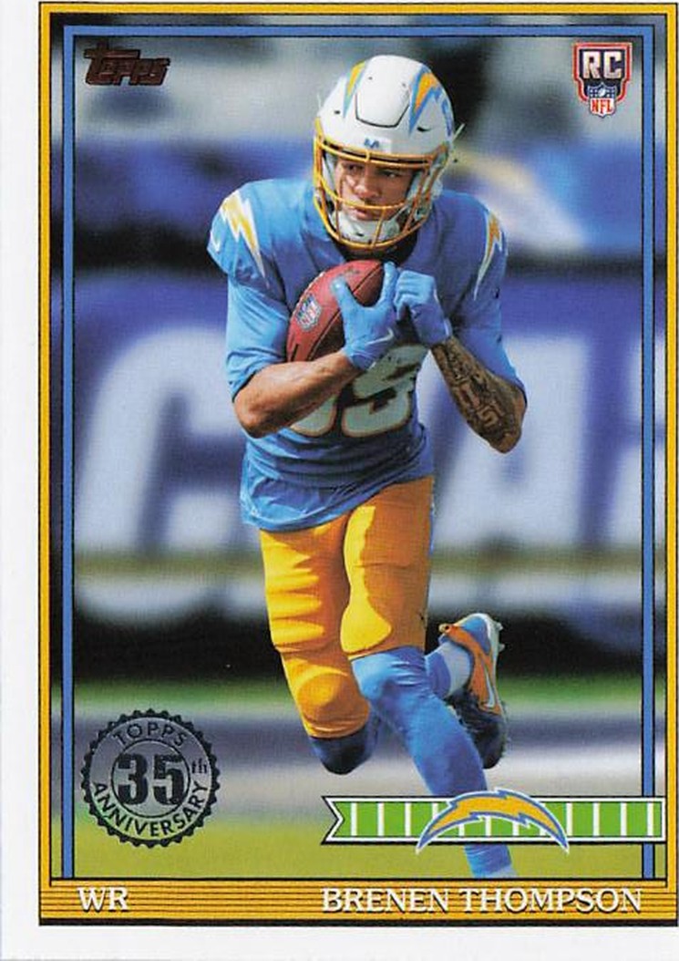 Brenen Thompson - 2026 Topps Football 1991 Topps 91TR-34 RC