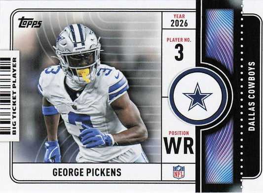 George Pickens - 2026 Topps Football Big Ticket Players BTP-16