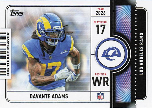 Davante Adams - 2026 Topps Football Big Ticket Players BTP-18