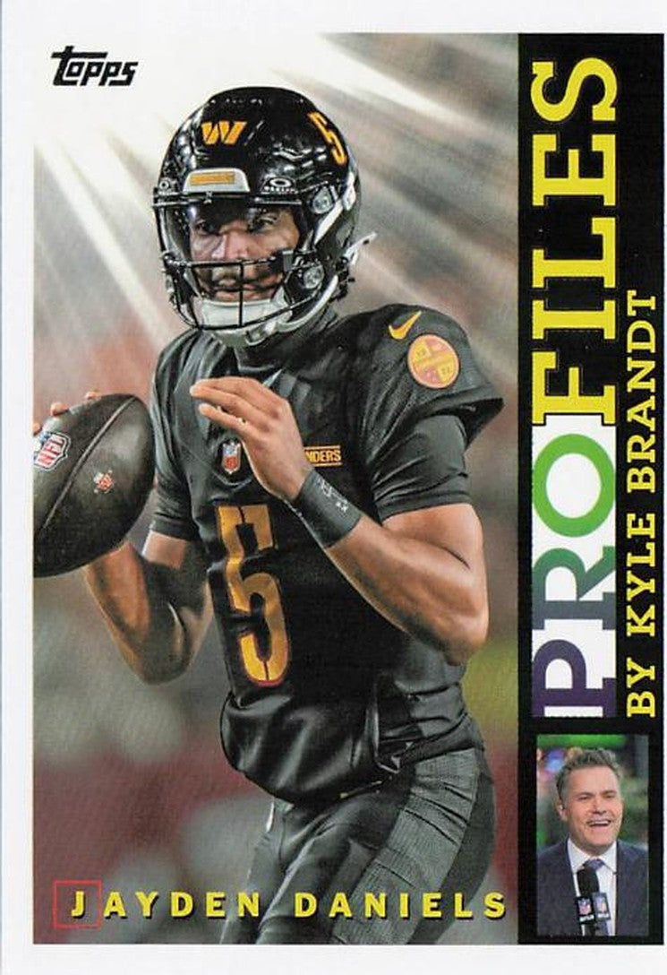 Jayden Daniels - 2026 Topps Football Profiles by Kyle Brandt TP-18