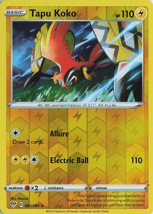 Tapu Koko - Darkness Ablaze 061/189 (Holo)