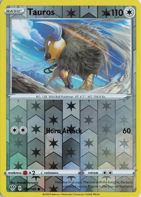 Tauros - Darkness Ablaze 134/189 (Reverse Holo)
