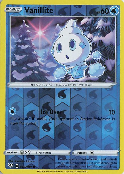 Vanillite - Darkness Ablaze 045/189 (Reverse Holo)