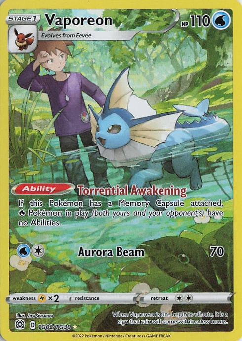 Vaporeon Trainer Gallery TG02