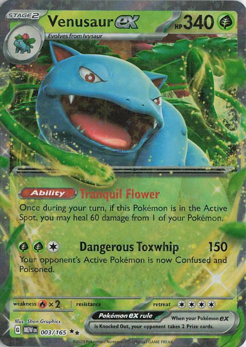 Venusaur ex 003/165 Pokémon 151