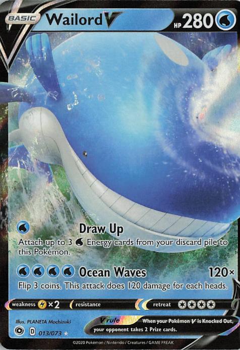 Wailord V - Champion's Path 013/073