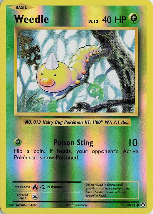 Weedle 5/108 Evolutions