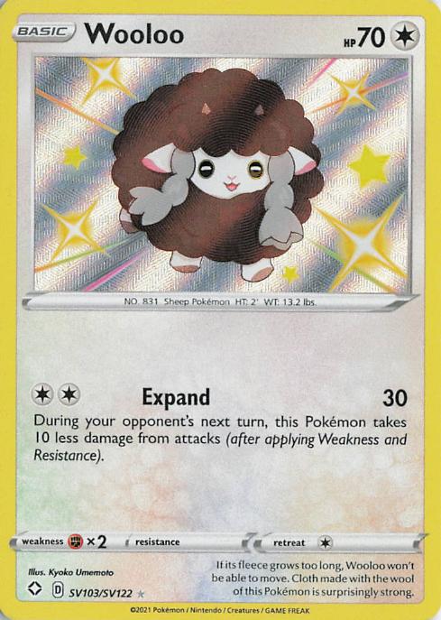 Wooloo SV103/SV122 Shining Fates Shiny Vault