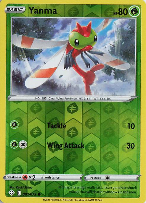 Yanma - Shining Fates 001/072 (Reverse Holo)