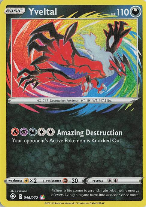 Yveltal 046/072 Shining Fates Amazing Rare