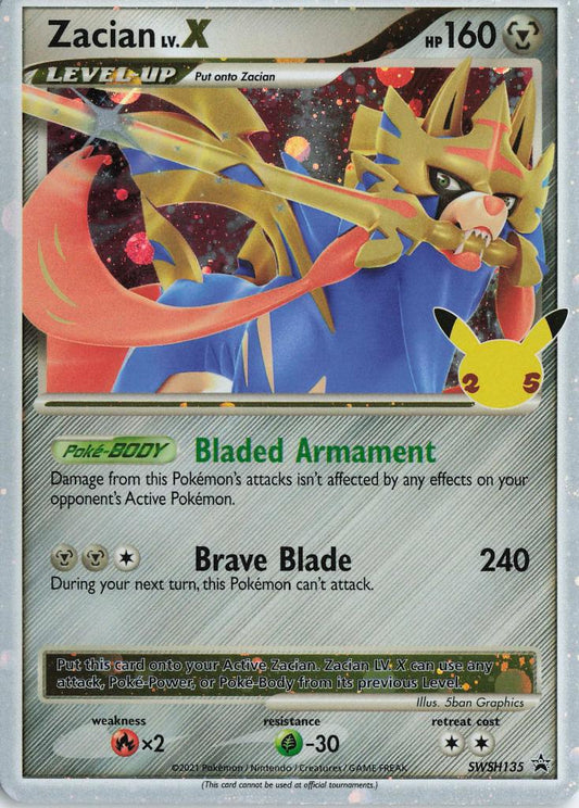 Zacian LV.X - SWSH Black Star Promo SWSH135