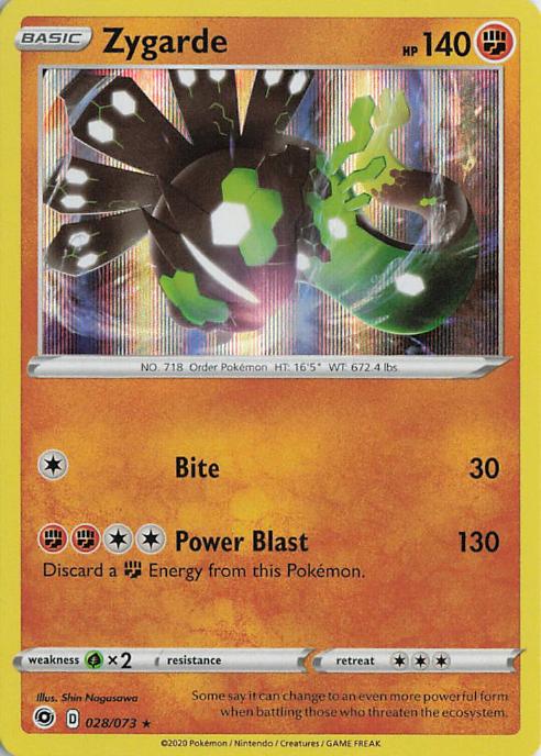 Zygarde 028/073 Champion's Path Reverse Holo